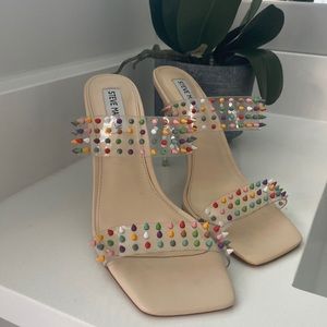 Steve Madden colorful spike heels! Great condition!
